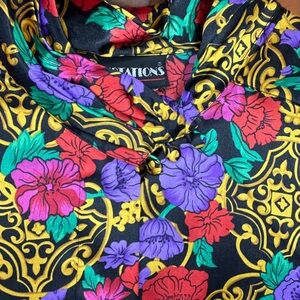 SOLD…..Vintage Notations blouse